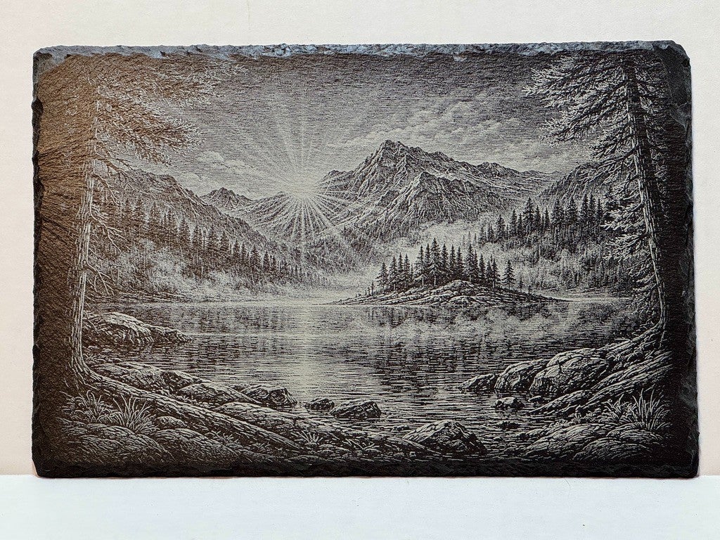 Alpine Dawn | Slate Serving & Display Board