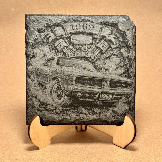 1969 Charger R/T | Engraved Slate Coaster